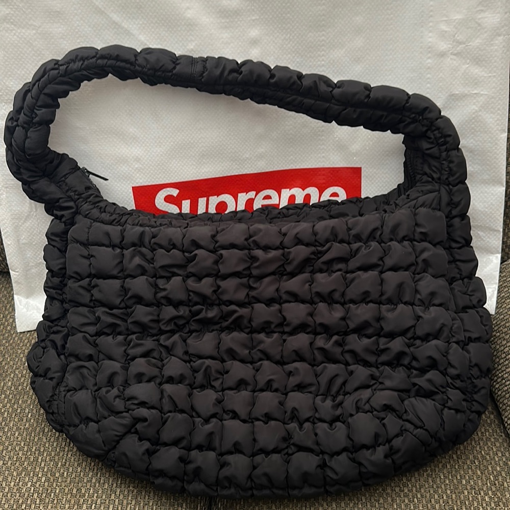NWT Quilted Oversized Shoulder Bag
